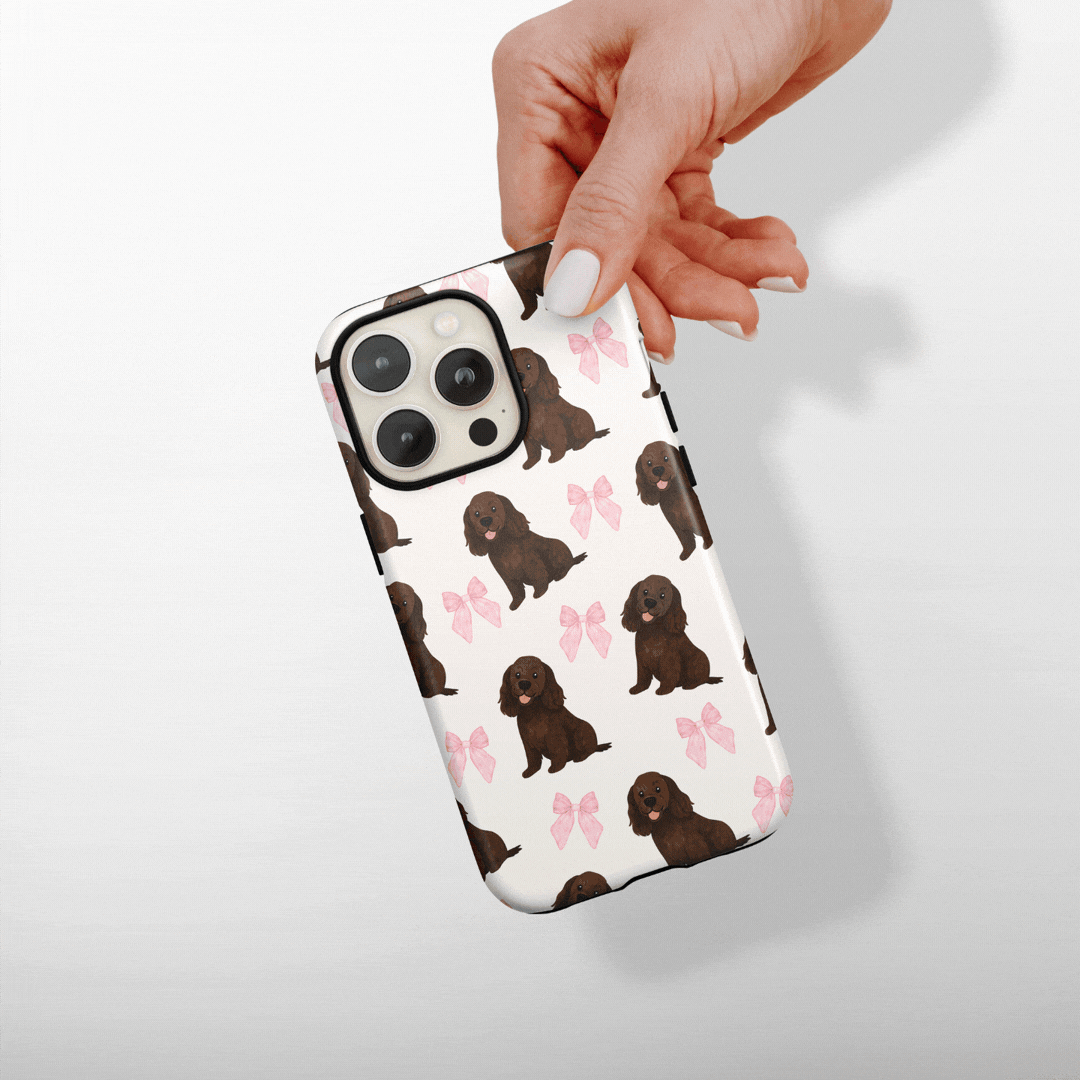 Cocopup Bows & Besties Tough Phone Case - Golden Retriever by Coconut Lane. Fits iPhone and Samsung. 360 Protection. Double Layered.