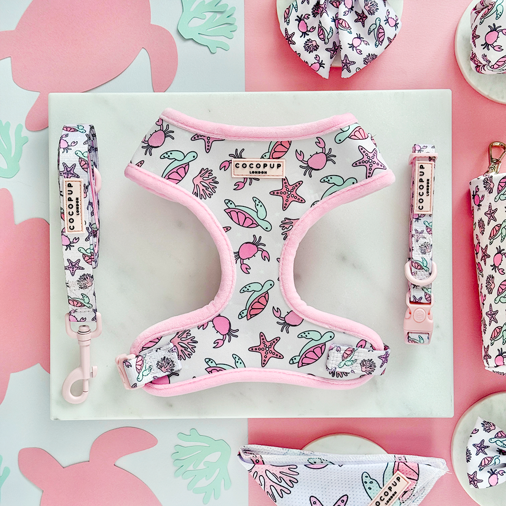 Pawcific Pink Reef Adjustable Neck HARNESS