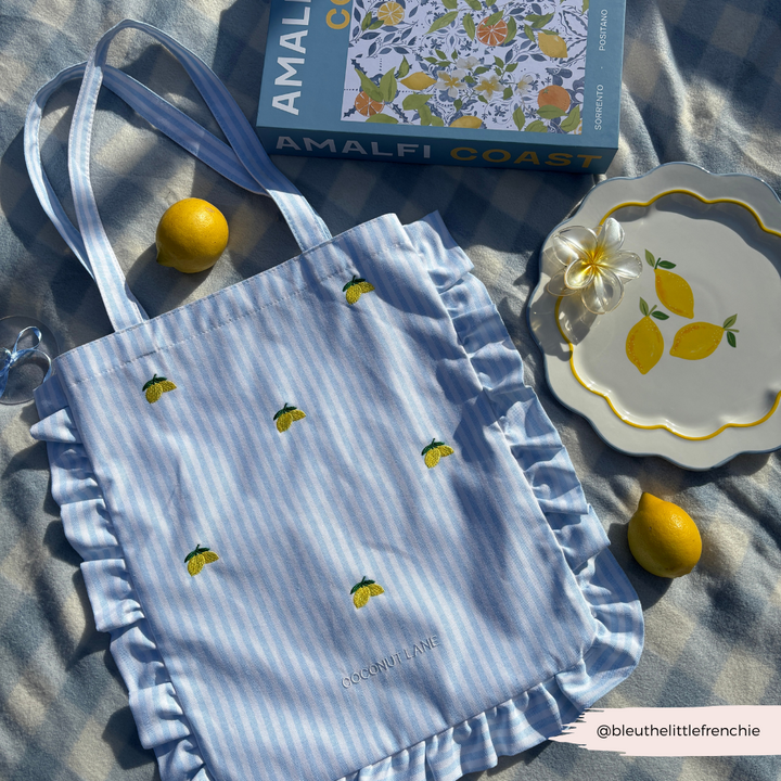 Tote Bag by Coconut Lane - Living La Vida Lemon