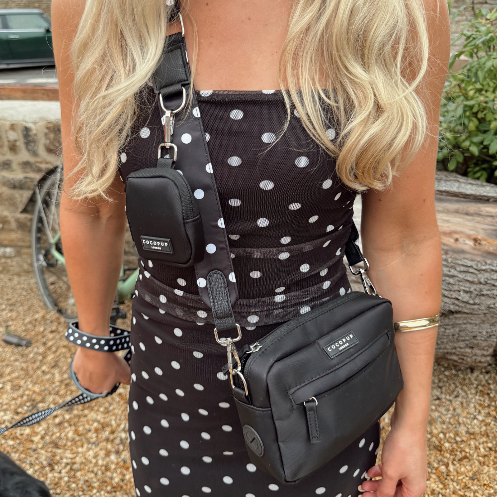 Bag Strap - Satin Polka Dot