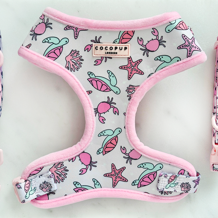 Pawcific Pink Reef Adjustable Neck HARNESS