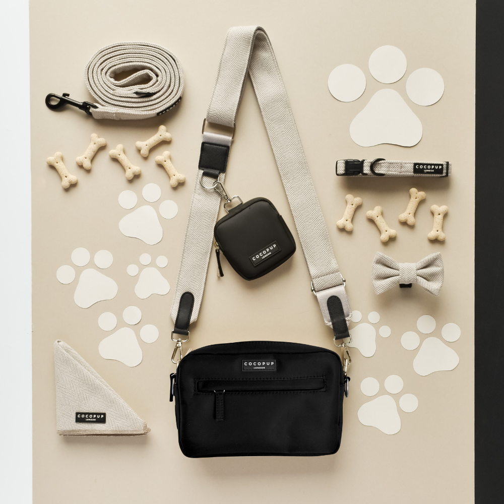 Build Your Own Dog Walking Bag - Black Bag | Cocopup London Build Your Own Dog Walking Bag - Black Bag | Cocopup London