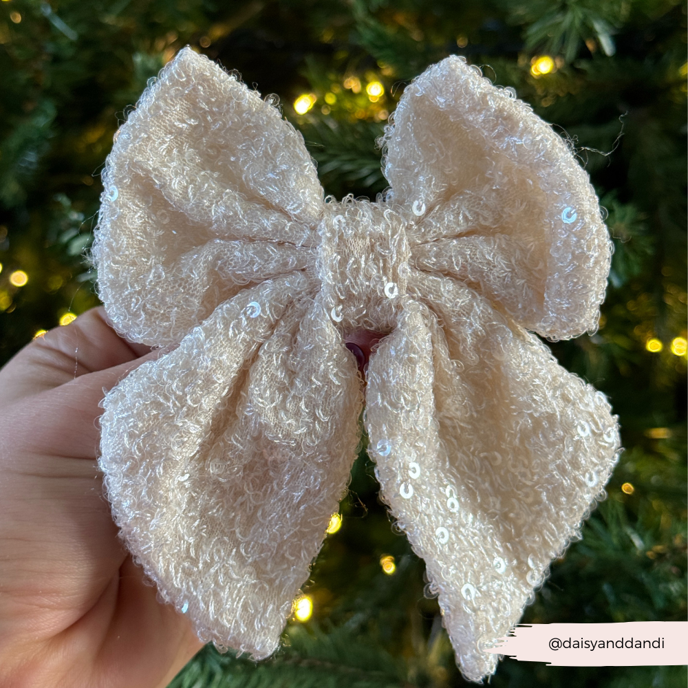 Sparkle Season Gold Sailor Bow Tie