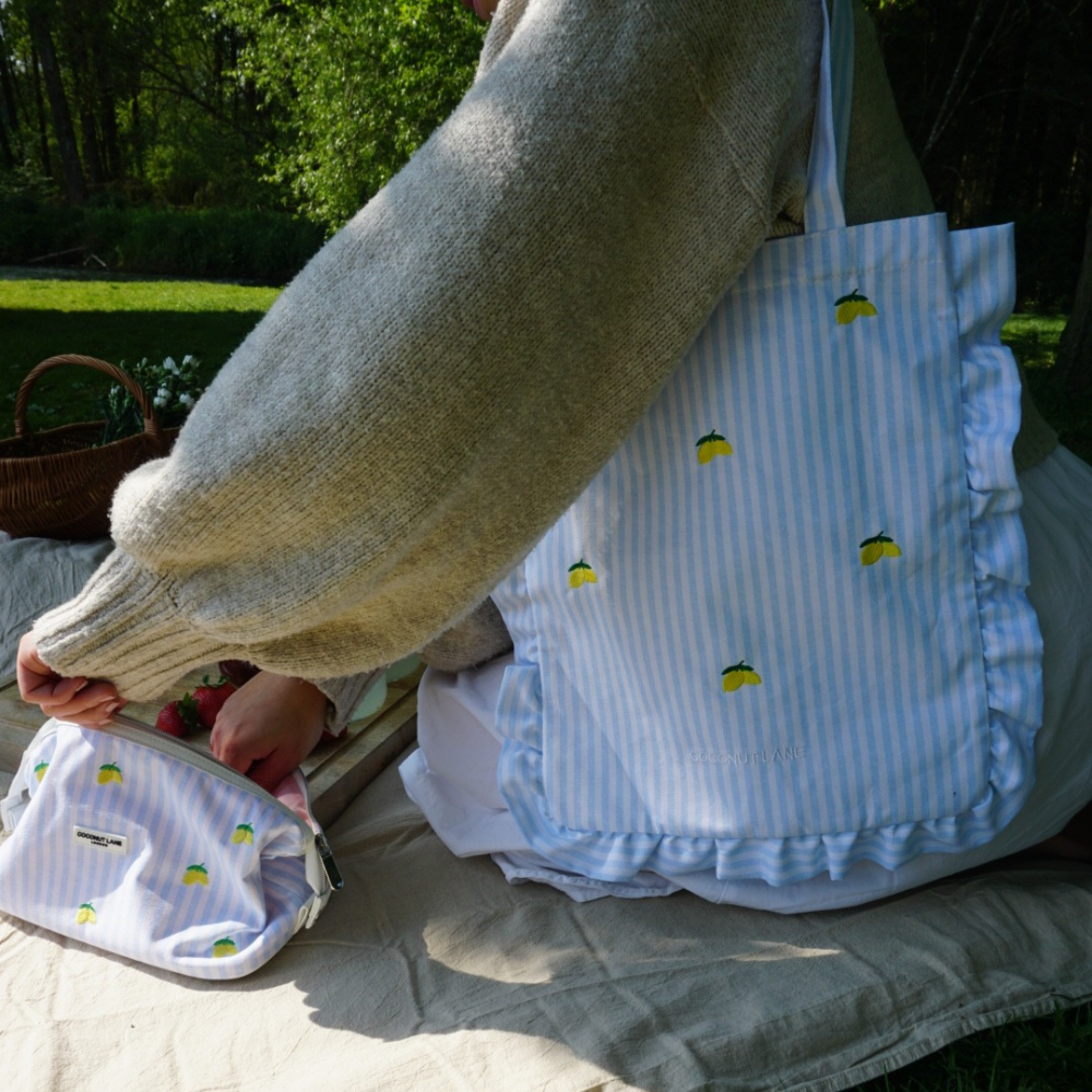 Tote Bag by Coconut Lane - Living La Vida Lemon