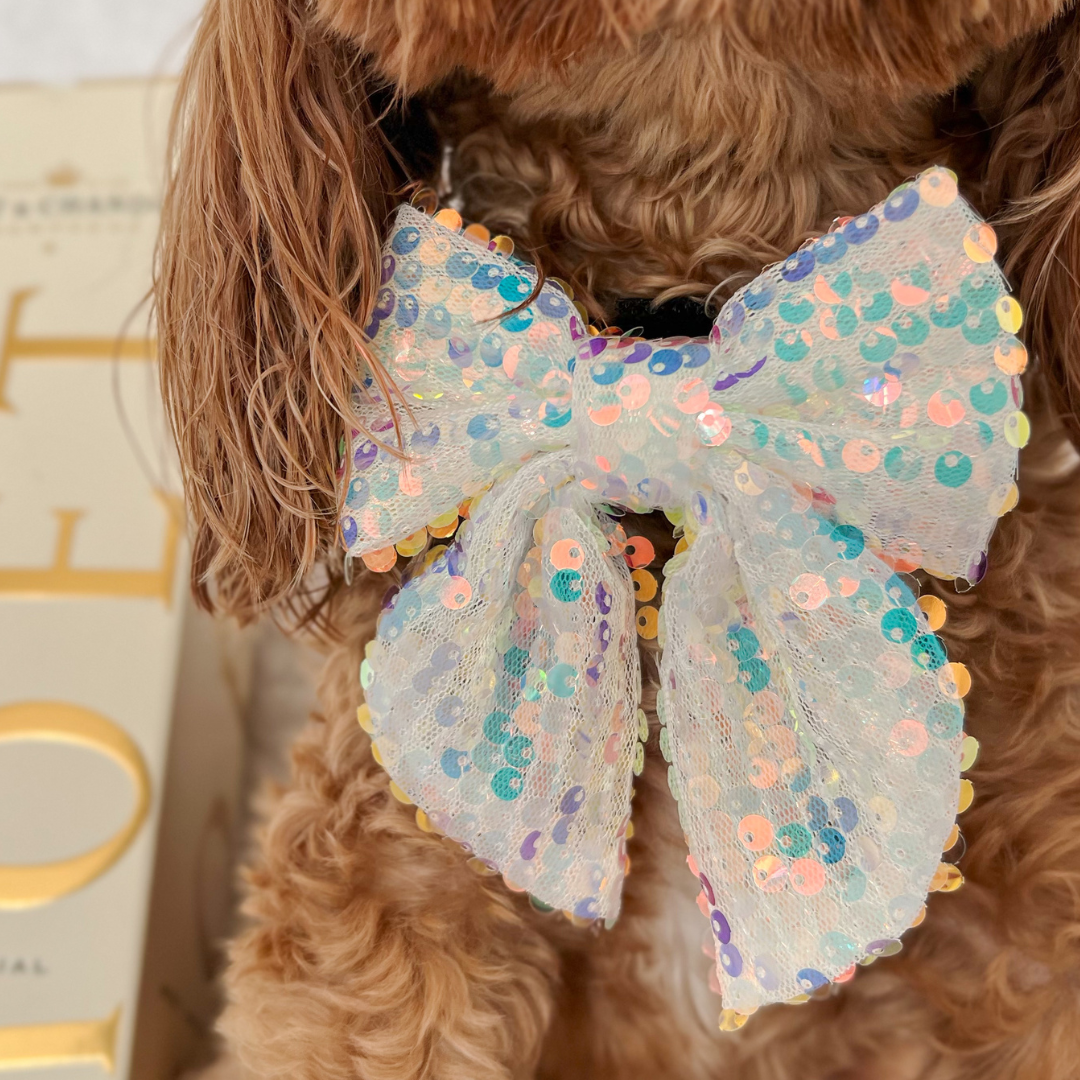 Limited Edition LUXE Party Holographic Sequin Sailor Bow Tie