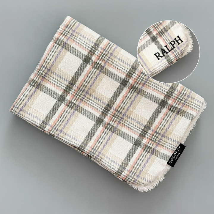 PERSONALISED Blanket - Oxford Plaid