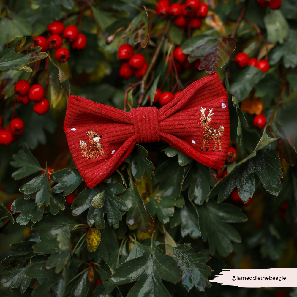 Holly Jolly Trails Bow Tie