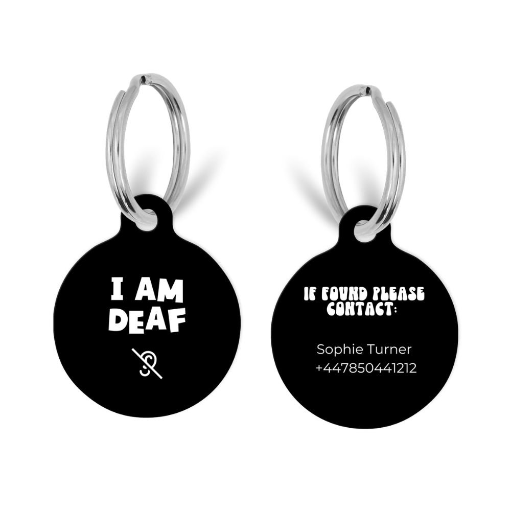 Collar Tag - I Am Deaf