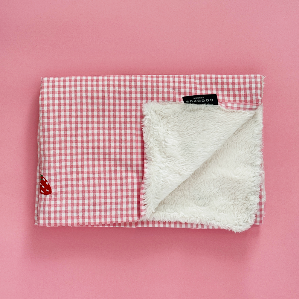Travel Mat & Blanket Set - Strawberry Picnic Pup