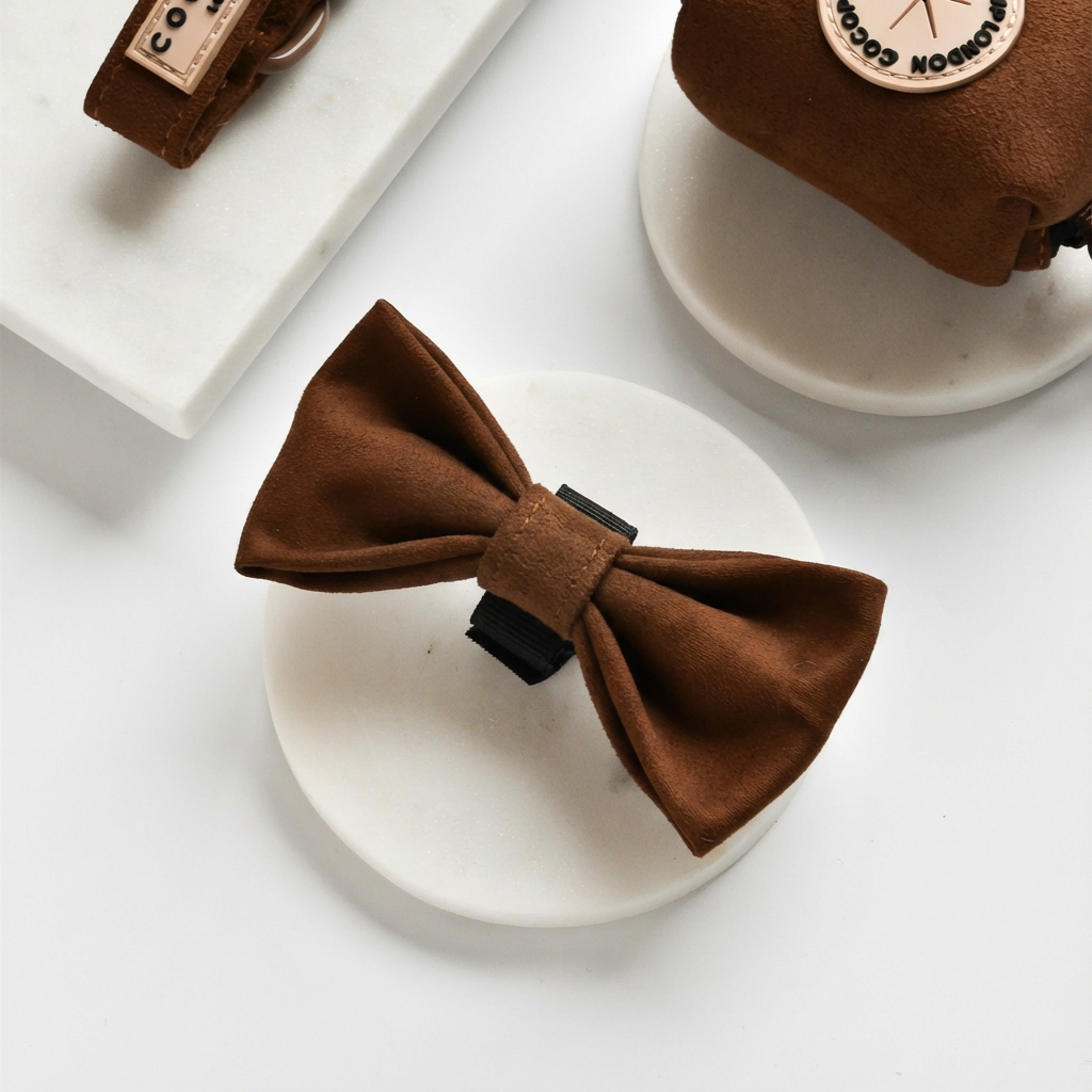 SECONDS Brown Aviator Bow Tie