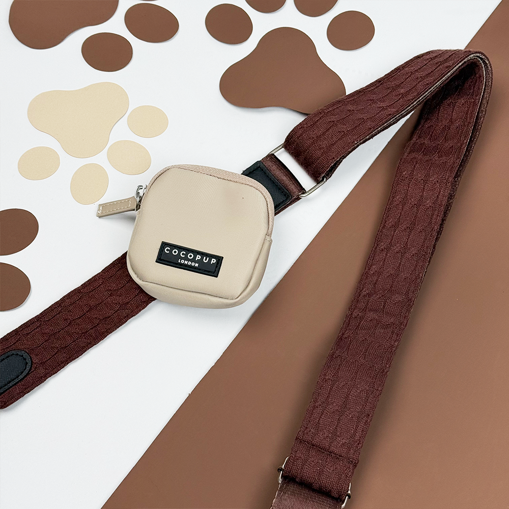 Cable Knit Bag Strap - Hot Coco