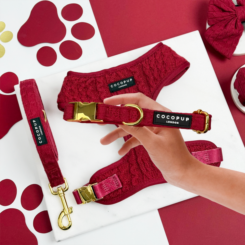 Cable Knit COLLAR - Mulled Wine