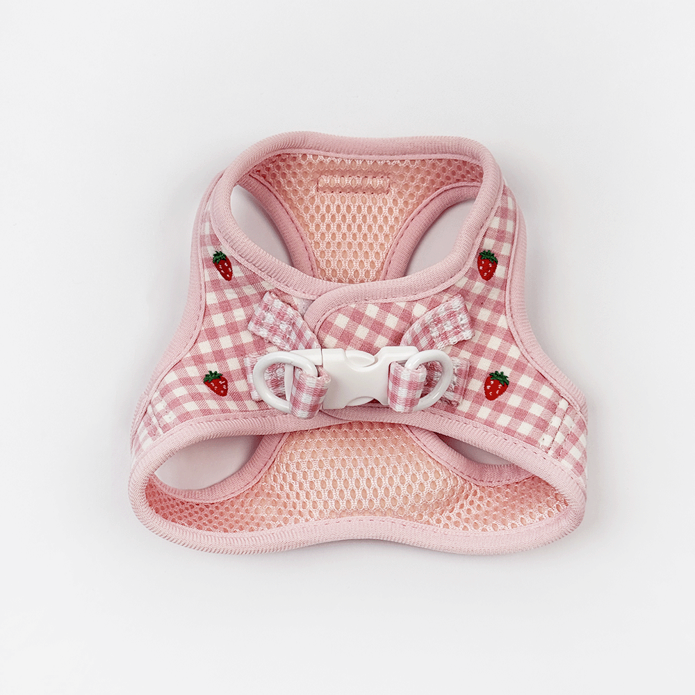 Cat Harness - Strawberry Picnic