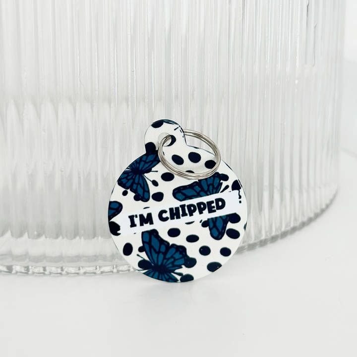 Personalised 'I'm Chipped' ID Tag - Pupperfly