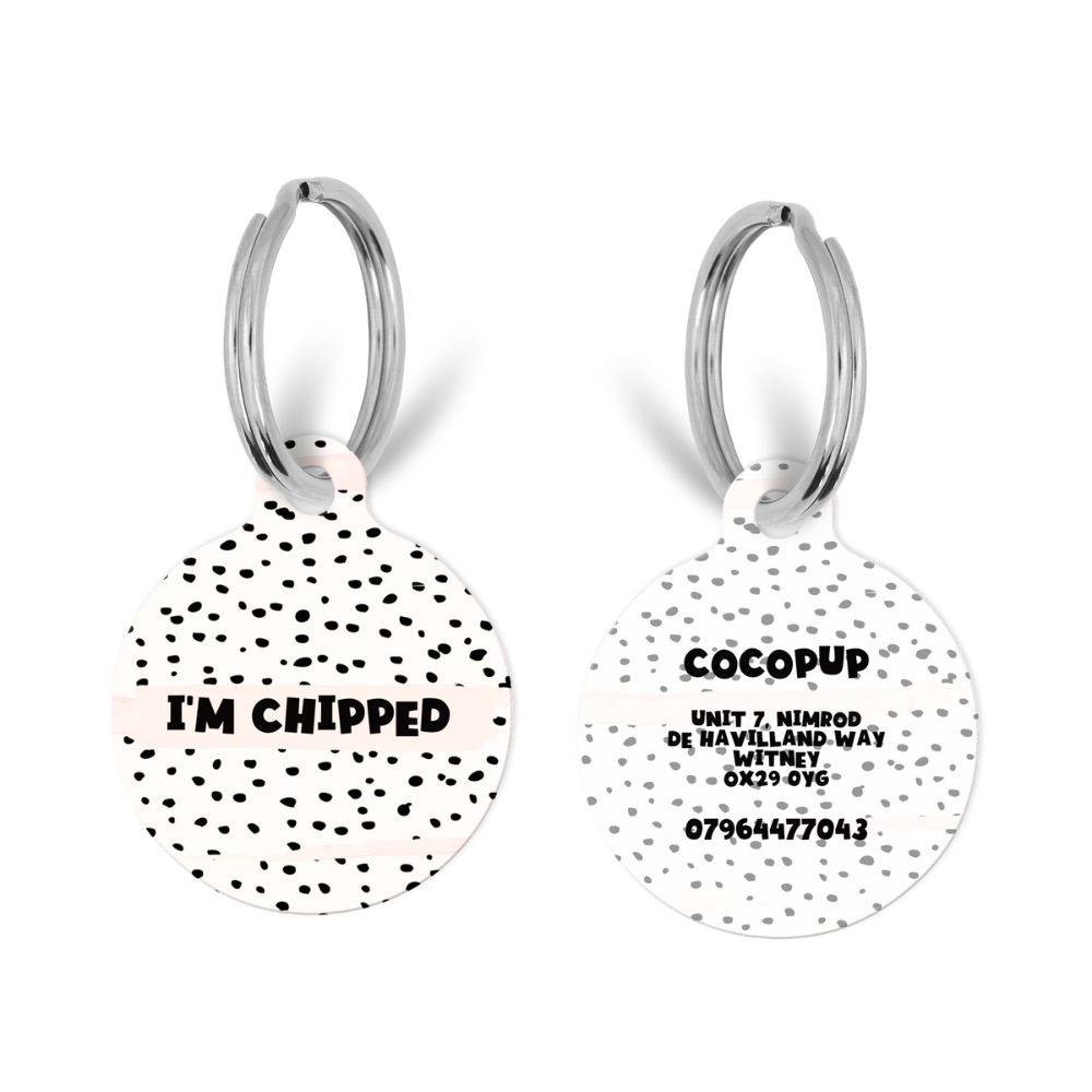 Personalised 'I'm Chipped' ID Tag - Dalmatian