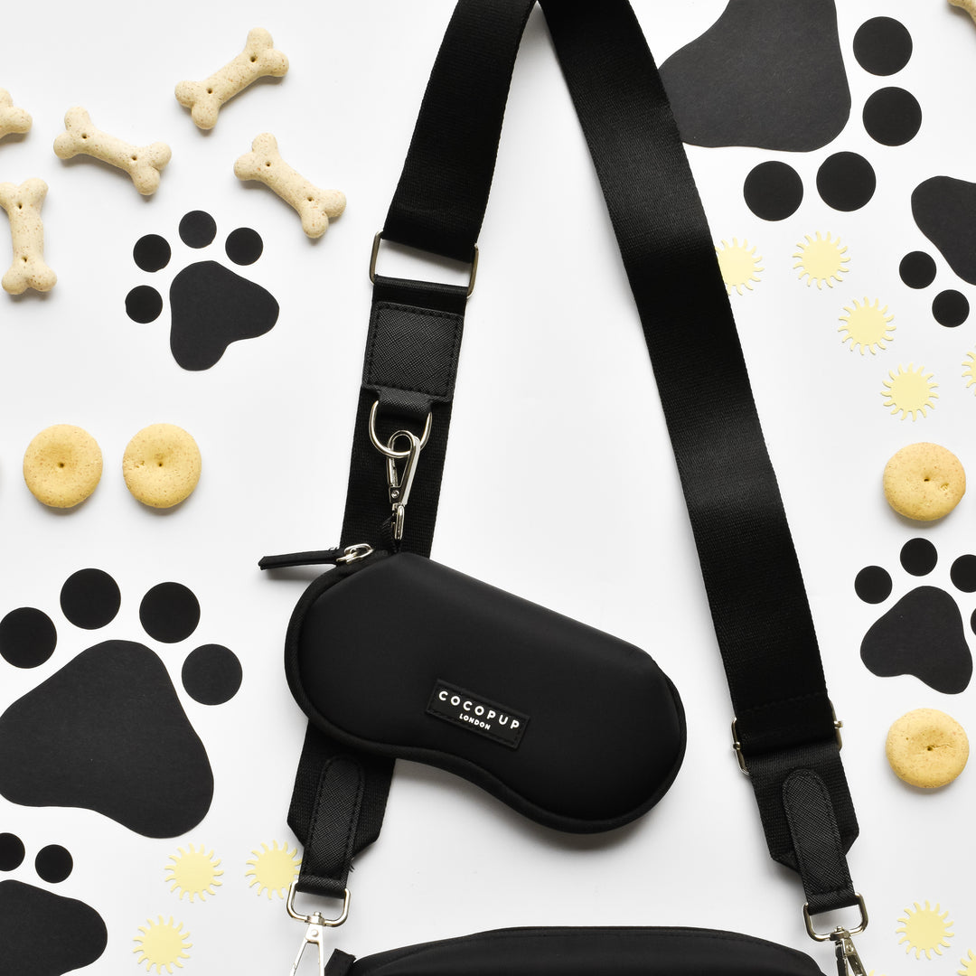 black sunglasses case for dog walking bag 