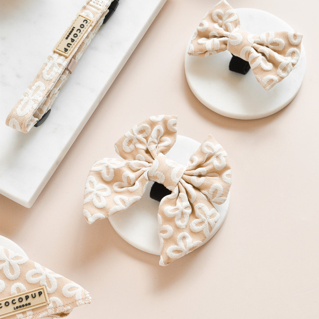 Luxe Sailor Bow Tie - Vanilla Flower