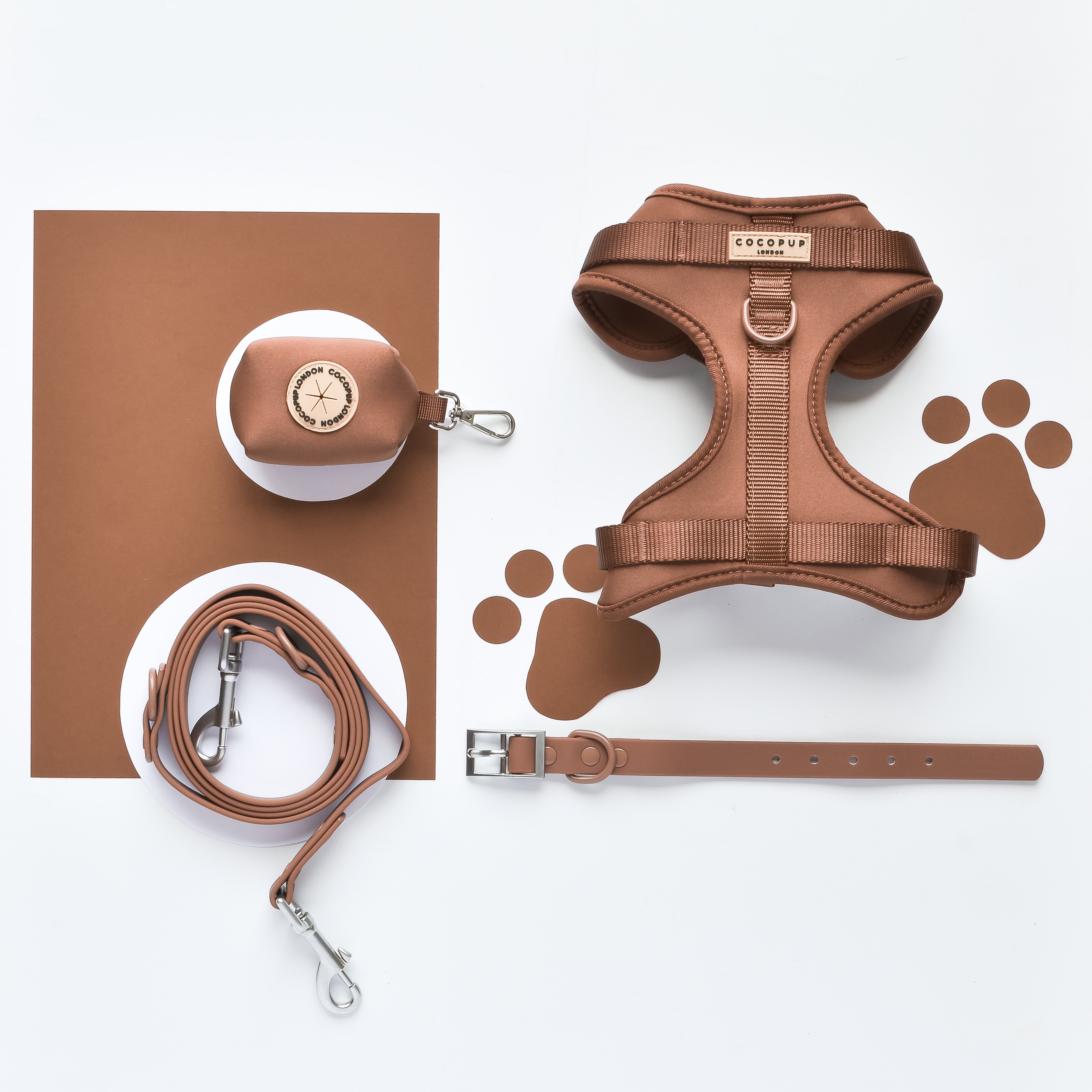 NAKD Adjustable Neck Dog Harness - Brownie | Cocopup London