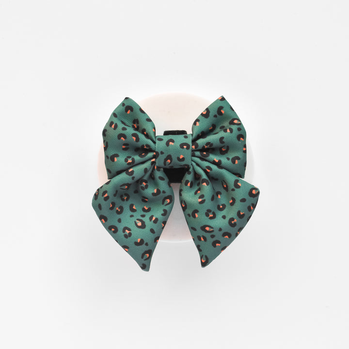 Khaki Leopard Sailor Bow Tie