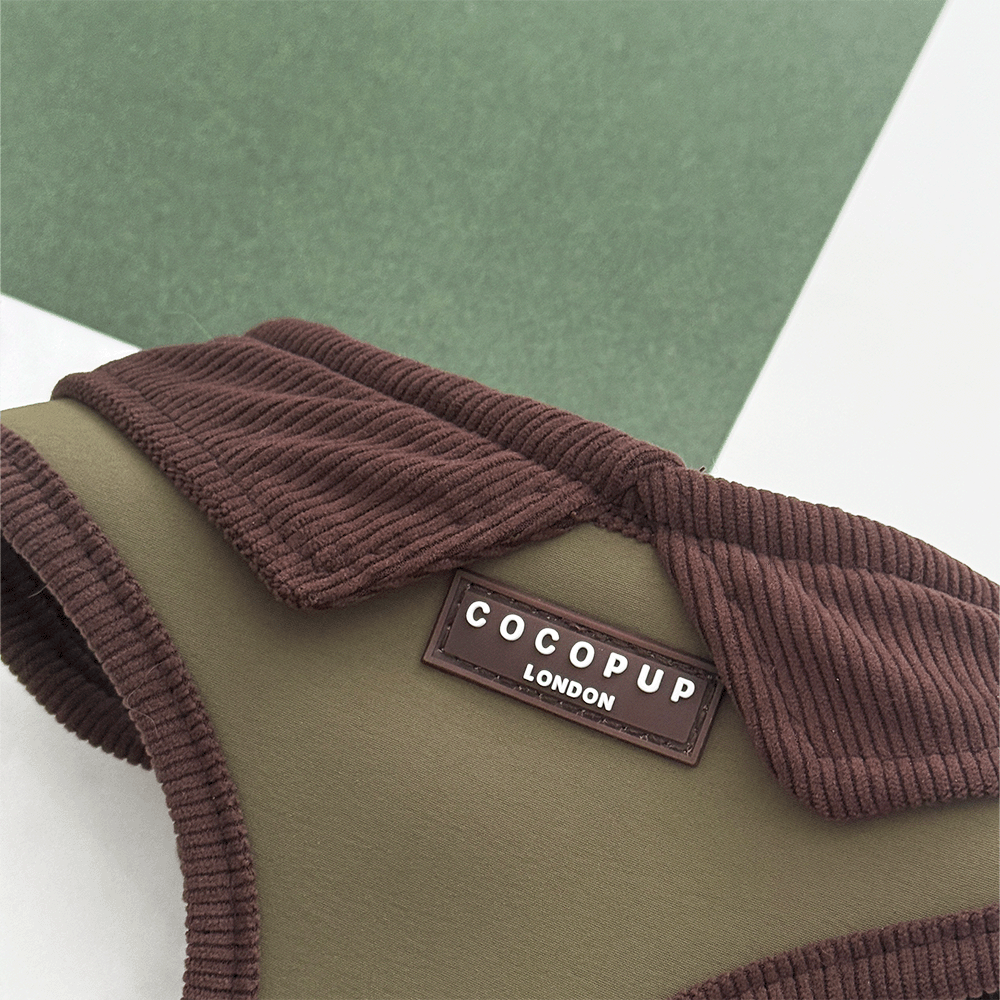 Farmhouse Adjustable Neck HARNESS - Moss Green