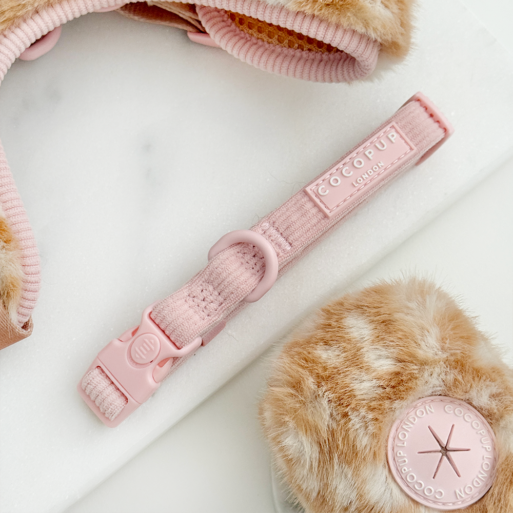 Fluffy Fawn - Adjustable Neck Harness, Lead & Collar Bundle