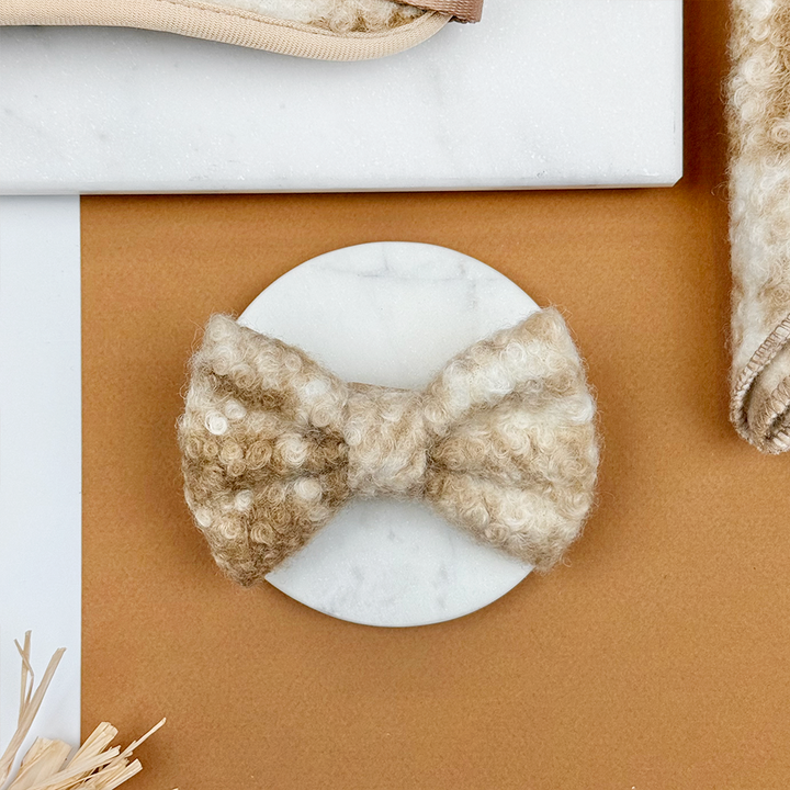 Highland Fleece Bow Tie - Oatmeal