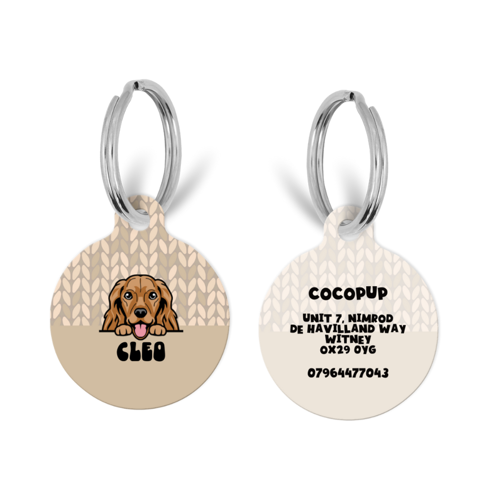 Personalised dog collar tags clearance