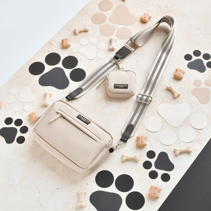 Dog Walking Caramel Latte Bag Bundle - Reflective Nude