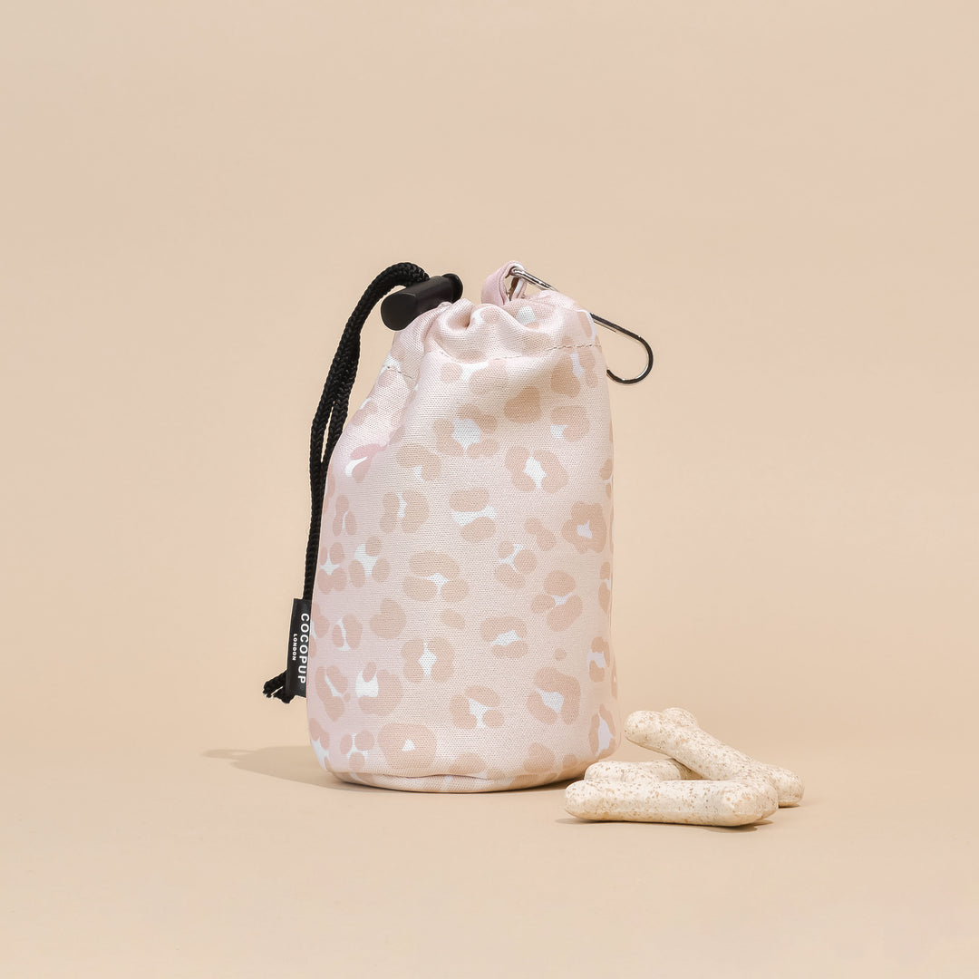 Drawstring Treat Pouch - Nude Chic Leopard