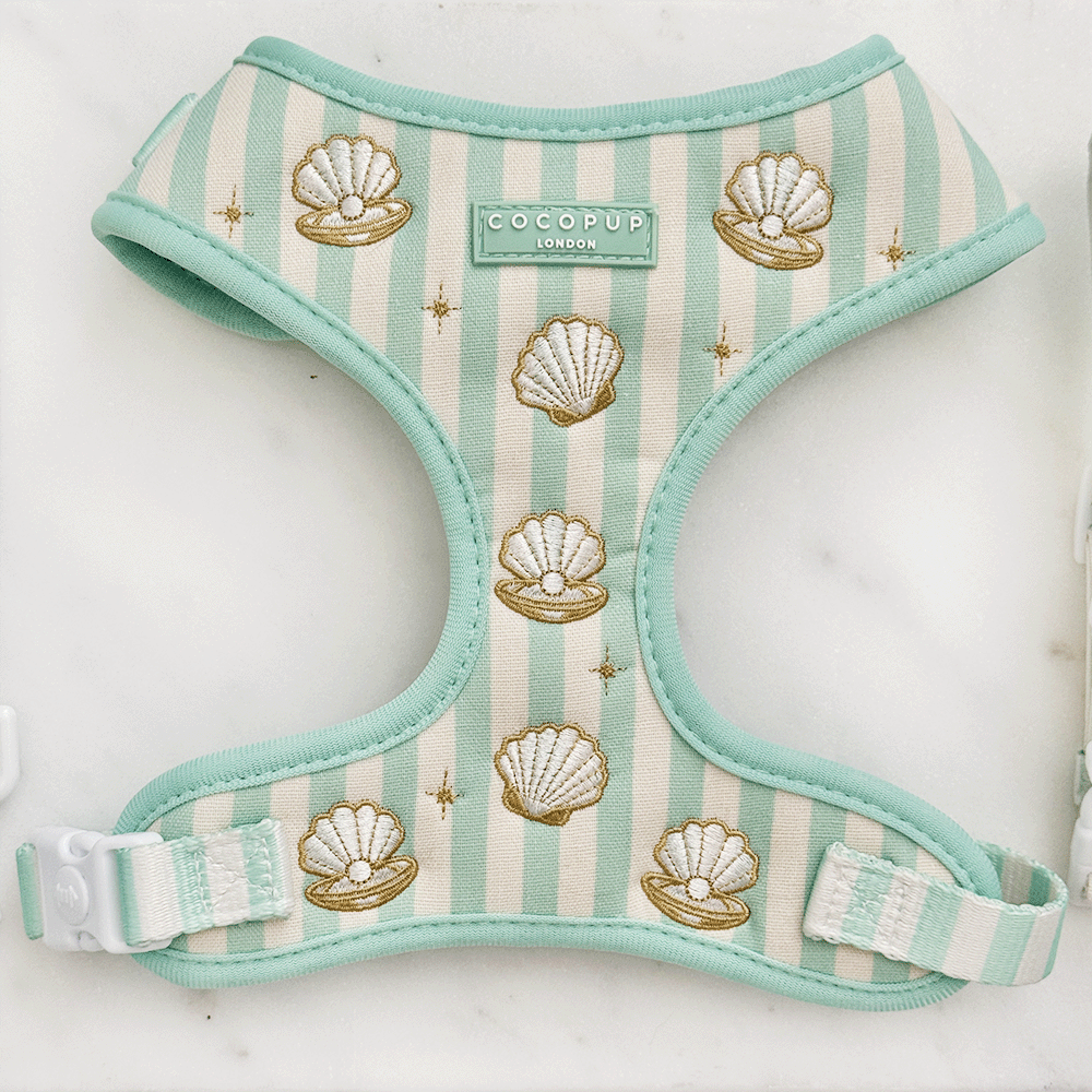 Mermaid Pearl Pup Adjustable Neck HARNESS