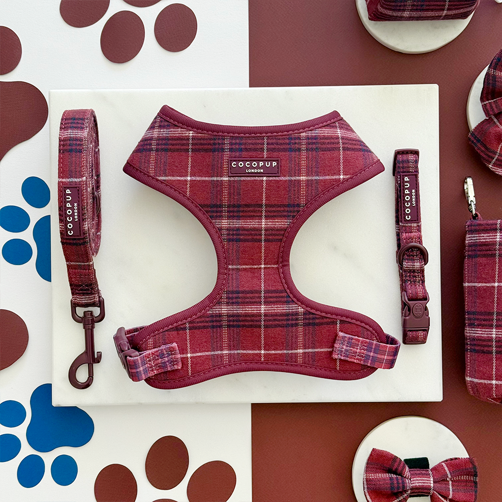Mulberry Plaid Adjustable Neck HARNESS