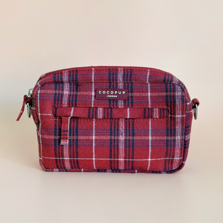 Mulberry Plaid Dog Walking Bag Bundle - Mulberry Plaid