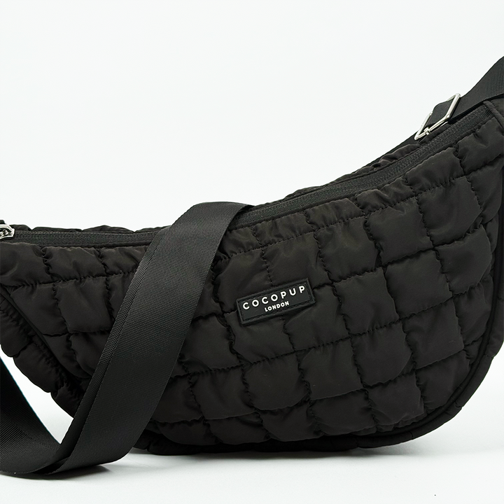 Crossbody Crescent Dog Walking Bag Bundle  - Onyx