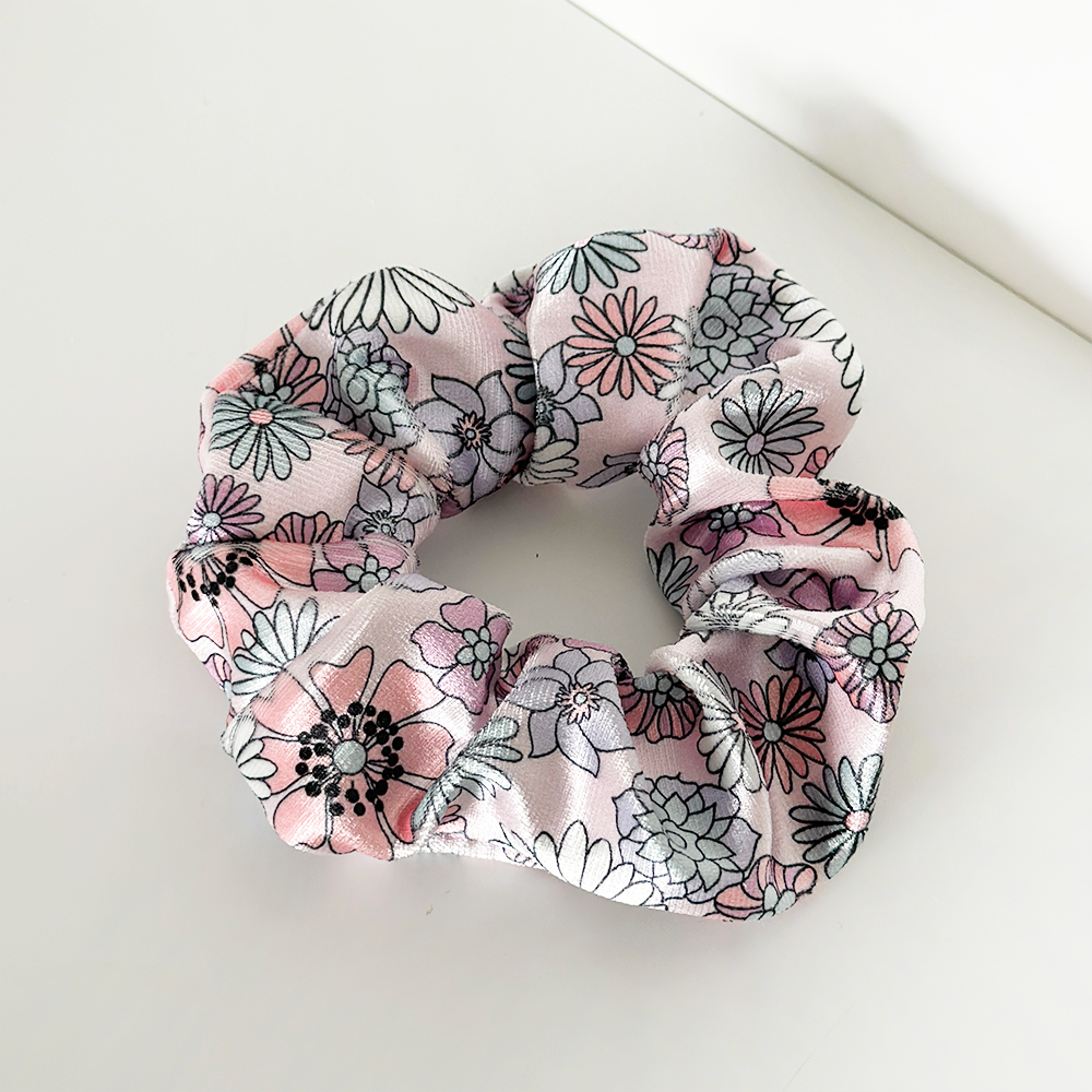 Pastel Flowers Scrunchie by Coconut Lane