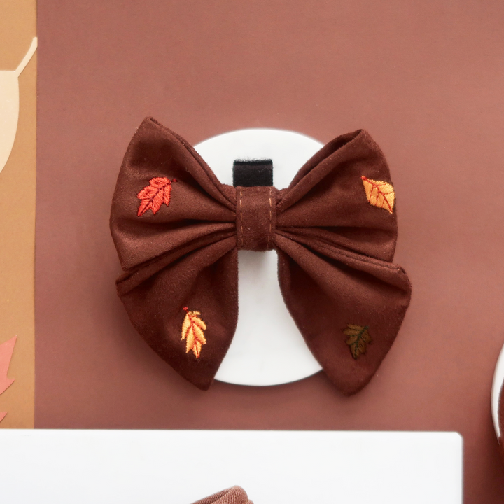 Pawtumn Leaves Sailor Bow Tie