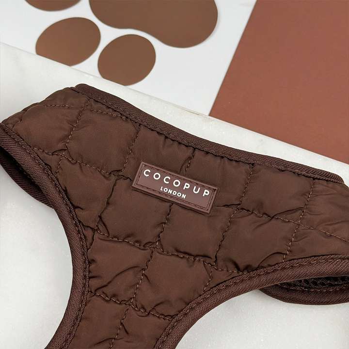 Espresso Quilted Adjustable Neck HARNESS