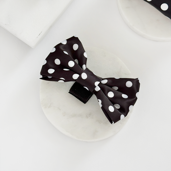 Satin Polka Dot Bow Tie