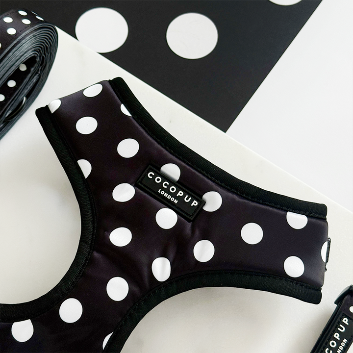 Satin Polka Dot Adjustable Neck HARNESS