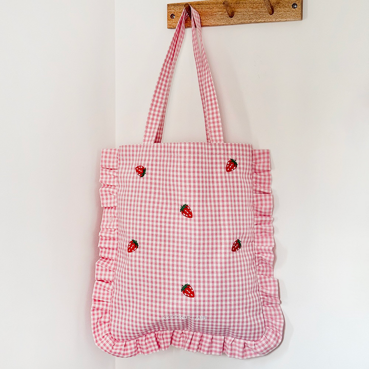 Tote Bag by Coconut Lane - Strawberry Picnic Pup