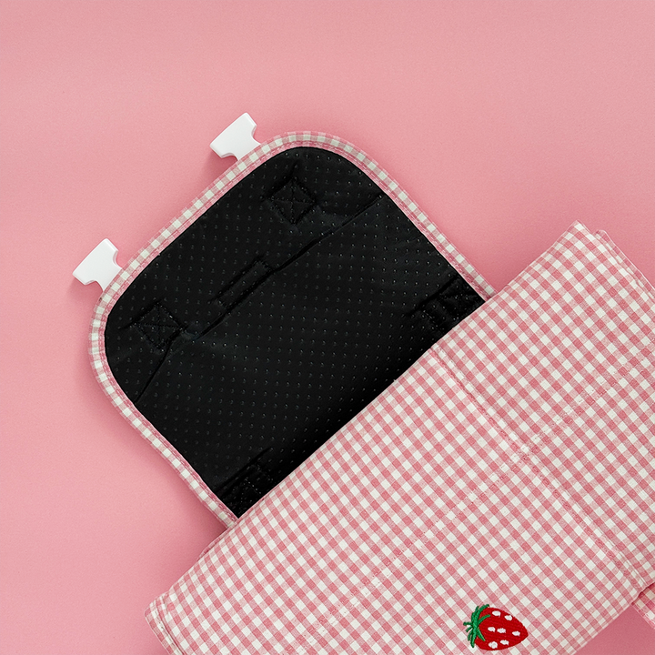 Travel Mat & Blanket Set - Strawberry Picnic Pup