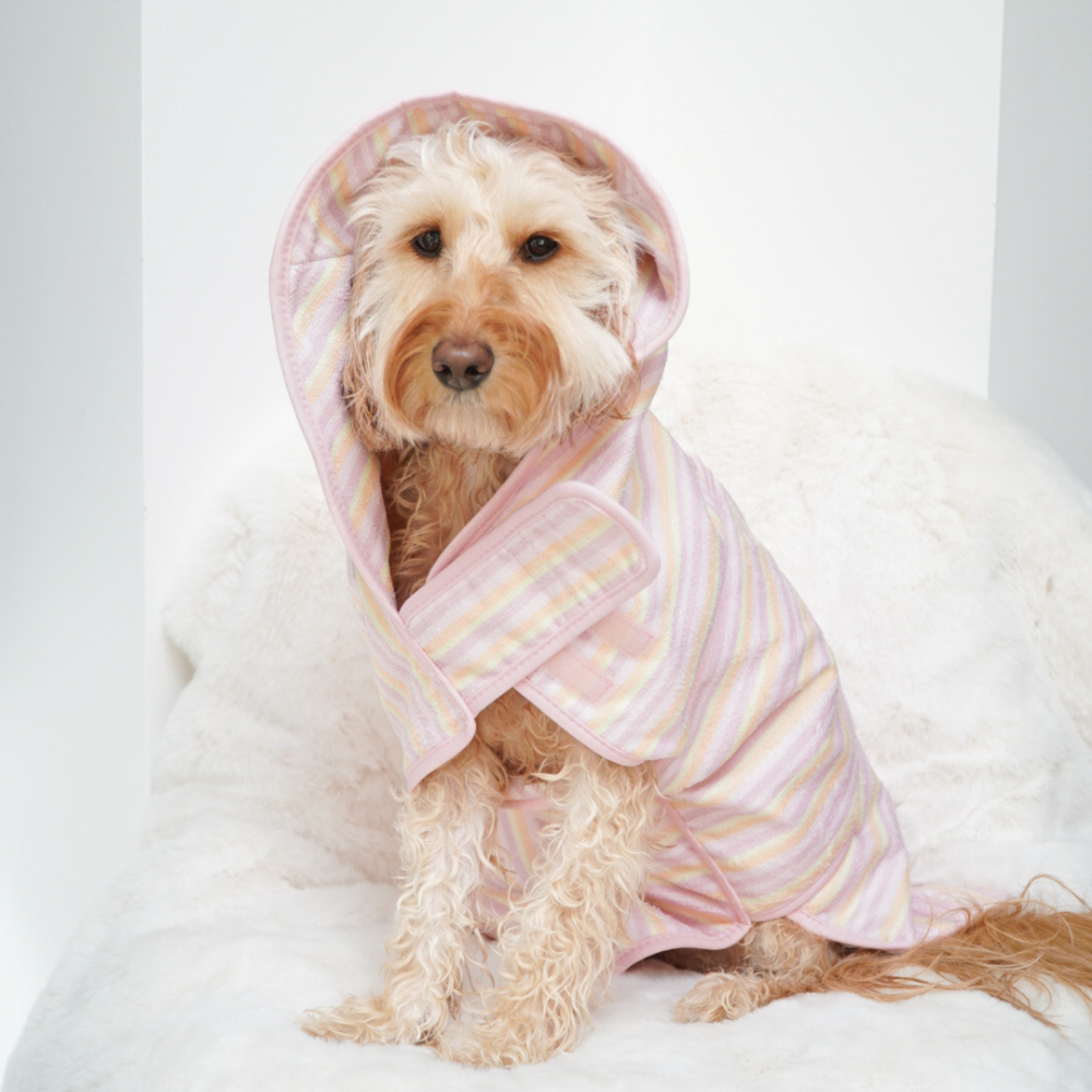 Pastel Stripes Drying Robe