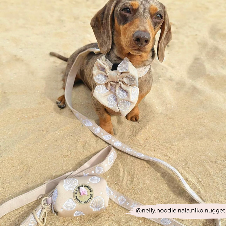 Luxe Poop Bag Holder - Seashells