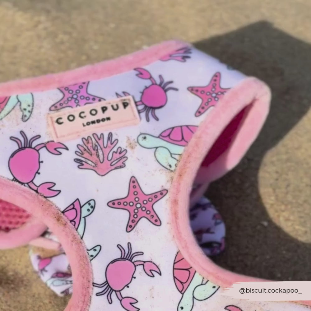 Pawcific Pink Reef Adjustable Neck HARNESS