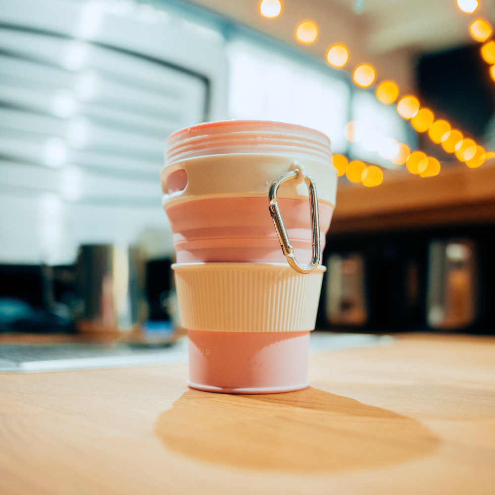 Collapsible Coffee Cup - Pink
