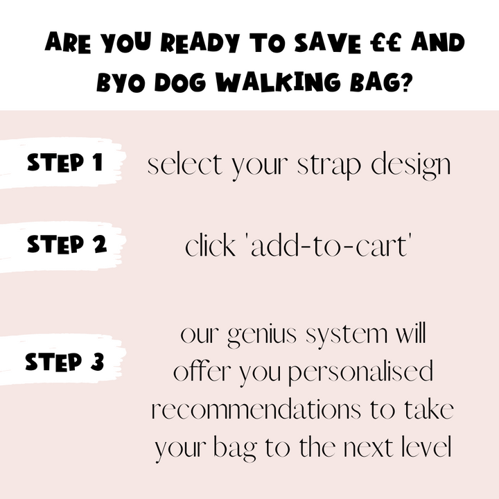 Build Your Own Dog Walking Bag - Black